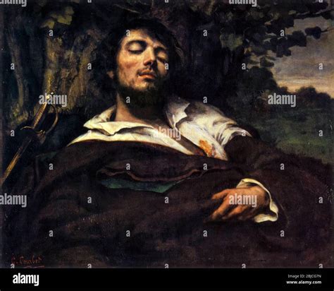 Gustave Courbet Self Portrait The Wounded Man Stock Photo