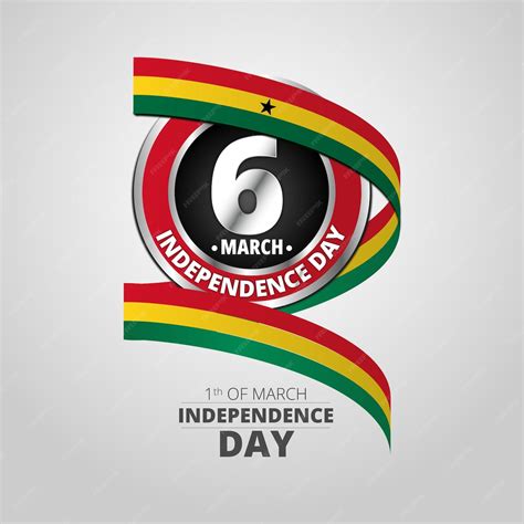 Premium Vector | Independence day of ghana with waving flag