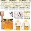 Amazon XING RUIYANG 1 5 Oz Glass Honey Jar Small Hexagonal Honey