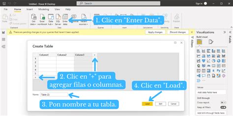 C Mo Crear Una Tabla En Power Bi