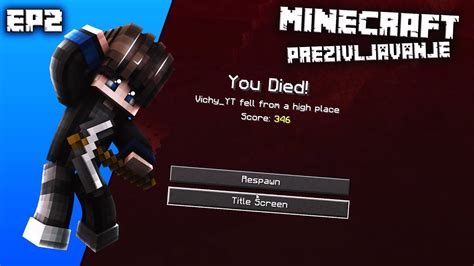 PRVA SMRT Minecraft Prezivljavanje EP2 YouTube