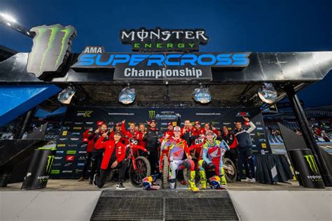 Team Honda Hrc Sweeps Denver Supercross Honda Racing