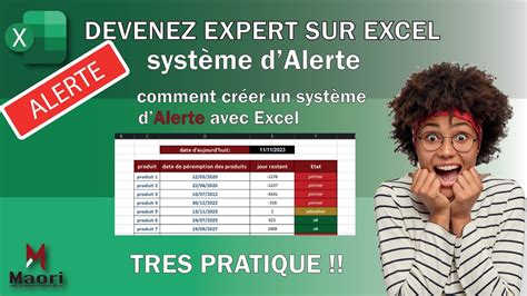 COMMENT CREER UN SYSTEME D ALERTE AVEC EXCEL YouTube