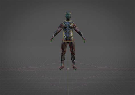 3D Model Cyborg Robot Character Highpoly And Lowpoly VR AR Low