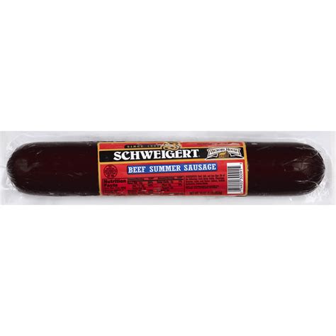 Schweigert Summer Sausage Beef 16 Oz Delivery Or Pickup Near Me