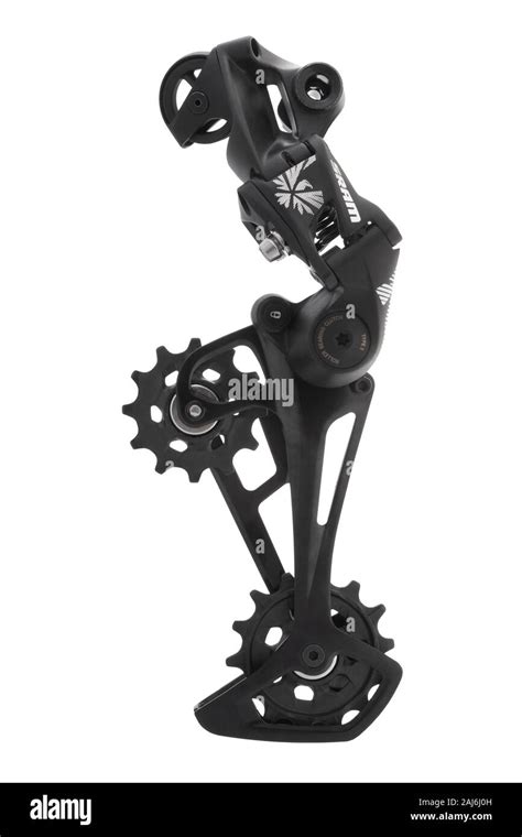 Sram Nx Eagle Speed Rear Derailleur On White Background Stock Photo