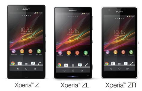 Sony Xperia Z ZL и ZR получают обновление Android 4 3