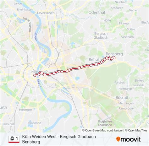 1 Route Fahrpläne Haltestellen Karten Köln HeumarktBergisch