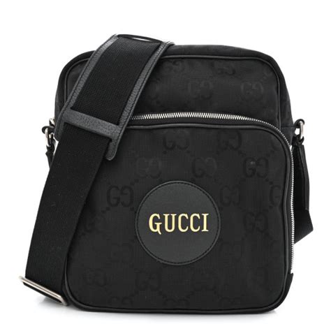 GUCCI Econyl Nylon Monogram Off The Grid Messenger Black 1285260