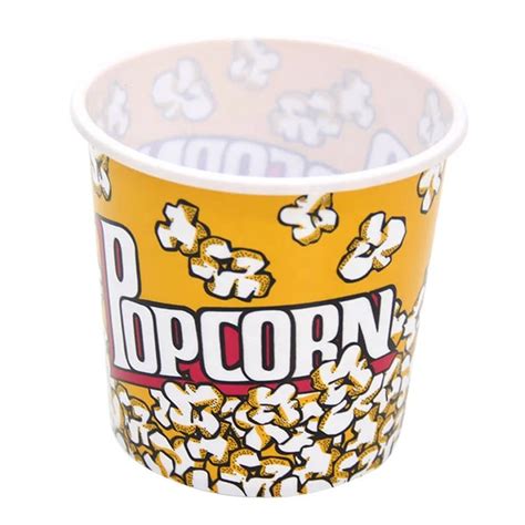 Novelty Place Retro Style Reusable 46oz Popcorn Bucket Plastic Popcorn Containers For Movie