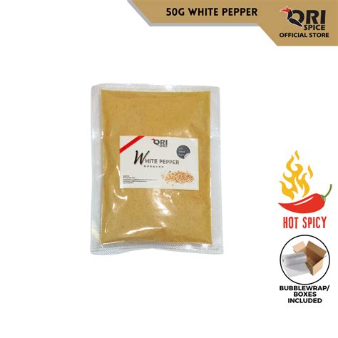 Orispice G Pure Sarawak White Pepper Powder Vacumm Pack Serbuk