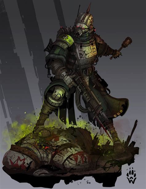 Wolfdawg Art On Twitter Salamanders Space Marines Warhammer 40k Artwork Warhammer