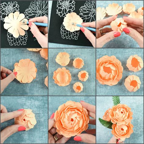 Paper Flowers Molding Mat And Shaping Tool Set Flower Shaping Etsy