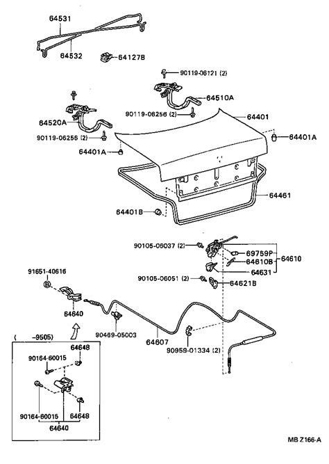 Toyota Corolla Sed Wgee L Aemdkw Body Luggage Compartment Door