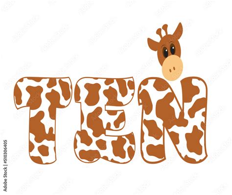 giraffe birthday number svg, cute animal birthday, Giraffe SVG, Cute ...