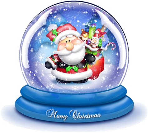 Christmas Snow Globe Clipart At Getdrawings Santa Snow Globe Clipart