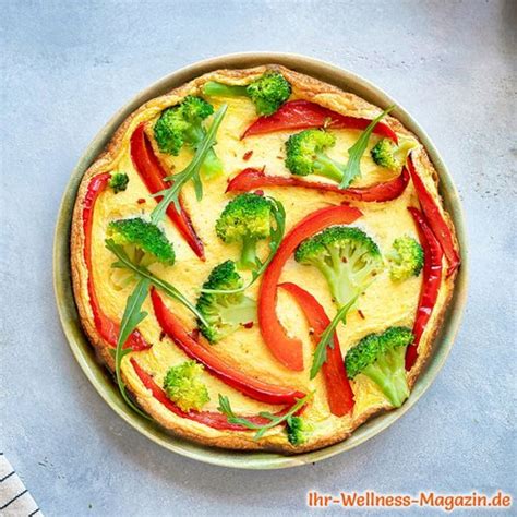 Frittata Mit Brokkoli Und Paprika Low Carb Rezept Zum Abnehmen