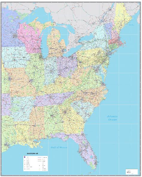 Map Of Eastern United States With Cities - Printable Map