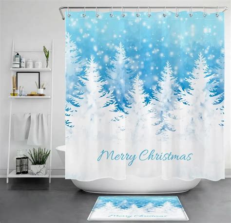 Inpercust Winter Wonderland Waterproof Fabric Shower Curtain Walmart