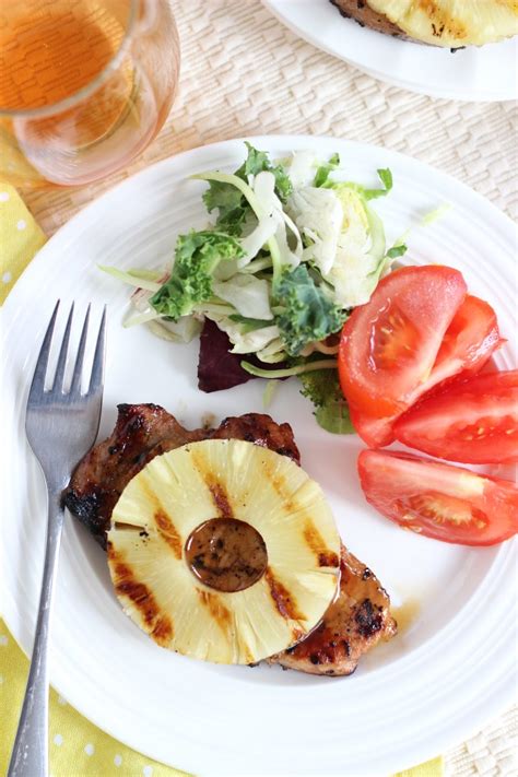 Grilled Teriyaki Pineapple Pork Chops Dan330