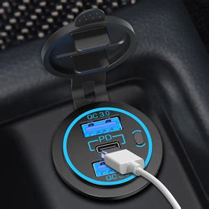 Amazon Car V Usb Outlet Charger Qidoe W Multi Usb Power