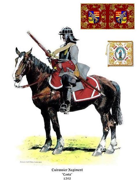 Bavarians In The War Of The Spanish Succession Cuirassiers Of The Bavarian Army At The Start Of