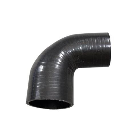 To Inch Black Silicon Hose Reducer Degree Elbow Coupler