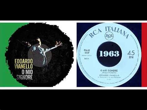 Edoardo Vianello O Mio Signore Vinyl YouTube