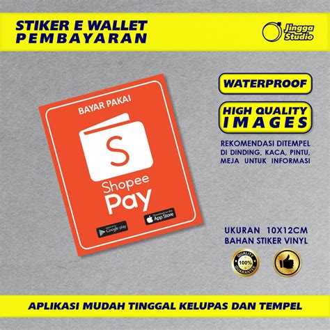 Jual Stiker Pembayaran E Wallet Shopee Indonesia