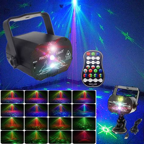 480 Patterns Led Stage Lighting Rgb Laser Projector Disco Party Club Dj Lights Ebay