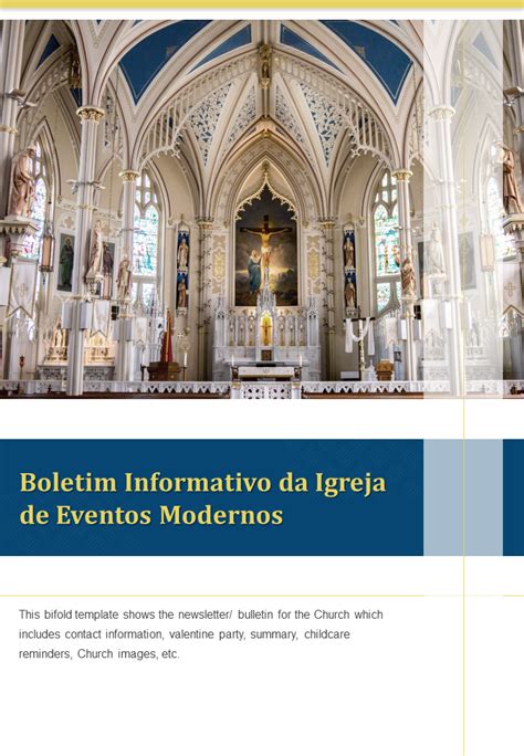 Os Principais Modelos De Boletins Informativos Da Igreja Para Unir A