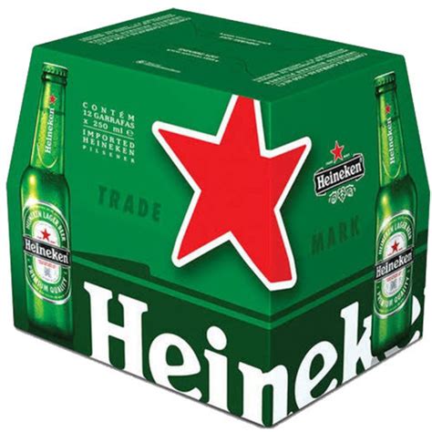 Cerveja Heineken Shot Long Neck 250ml C 12 Unid