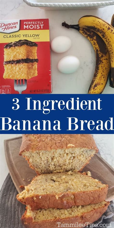 Three Ingredient Banana Bread On A Plate