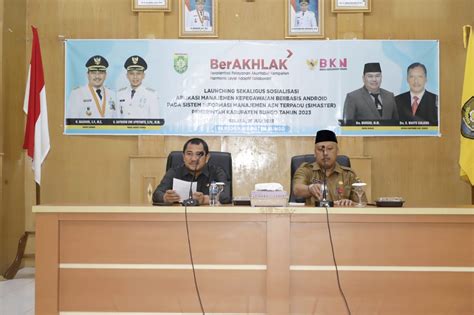 Bupati Bungo H Mashuri Sp Me Hadiri Lauching Aplikasi Simaster