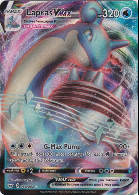 Lapras VMAX 2020 Sword Shield 050 202 Holo Price Guide Sports Card