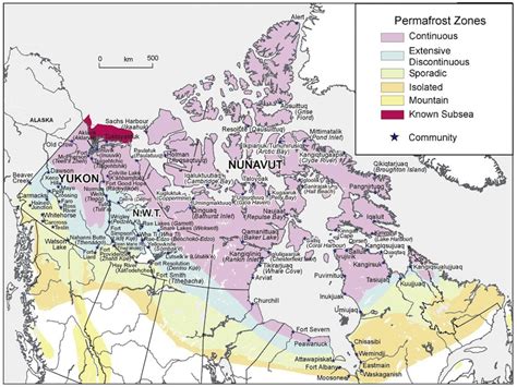 Current Permafrost in Canada | Canadian Cryospheric Information Network