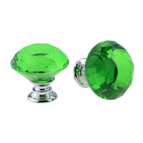 Poignee De Meuble Bouton De Meuble Green Pcs Boutons En Verre