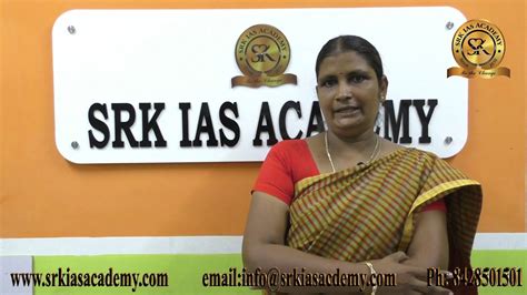 Jaya Rani Speech Srk Ias Academy Youtube