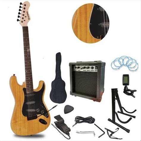 Pack Guitarra Electrica Natural Negro Scorpion Pac Na Bk Cuotas Sin