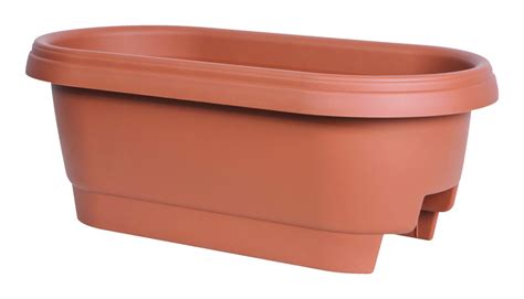 Bloem In H X In W X In D Plastic Deck Rail Deck Rail Planter