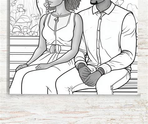 10 Black Couples Coloring Pages Printable PDF A4 Adult Coloring Pages