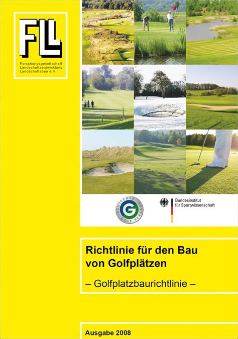 Golfplatzbaurichtlinie Patzer Verlag Shop