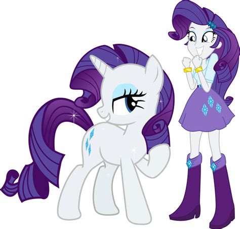 Mlp Rarity And Eg Rarity Vector No Water Mark By Galaxyartproduction2
