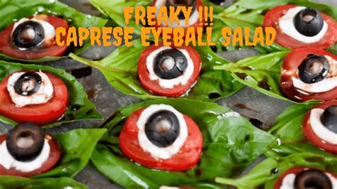 Halloween Caprese Eyeball Salad Team Quinn Fit