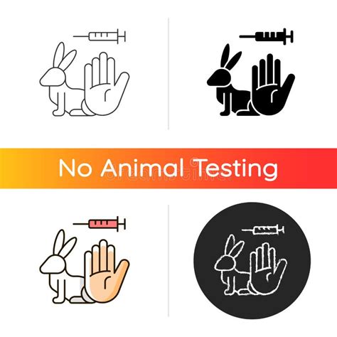 No Animal Testing Icon Symbol Stock Illustrations 236 No Animal