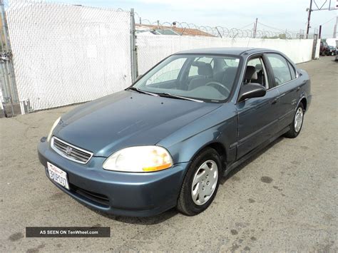 1996 Honda Civic Lx Sedan 4 Door 1 6l