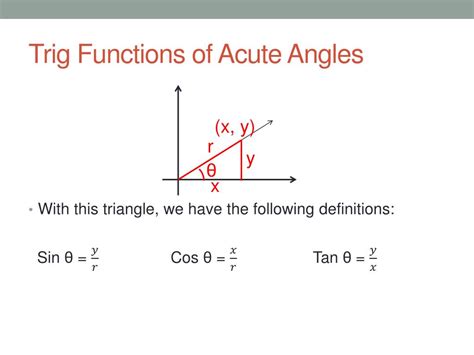 Ppt Trig Functions Of Acute Angles Powerpoint Presentation Free