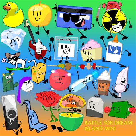 Bfdi Mini Characters