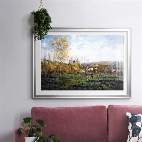 Winston Porter Springtime In Vetheuil Framed On Paper Print Wayfair