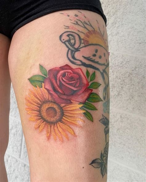 Best Sunflower And Roses Tattoo Ideas That Will Blow Your Mind